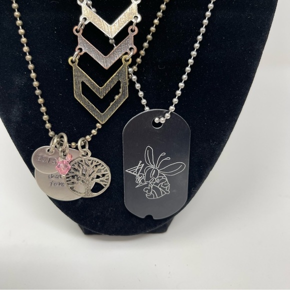 Ball & Link Chain Necklace Pendant Bundle - Picture 2 of 10